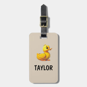 Etiqueta De Bagagem Mochila Colorida Personalizada Pato de Borracha