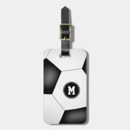 Etiqueta De Bagagem mochilas de futebol monograma