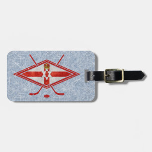 Etiqueta De Bagagem Modelo De Bagagem De Hóquei No Gelo Na Irlanda Do 