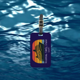 Etiqueta De Bagagem Modelo de Cruzeiro Familiar