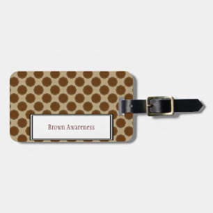 Etiqueta De Bagagem Modelo de Flower Brown por Kenneth Yoncich
