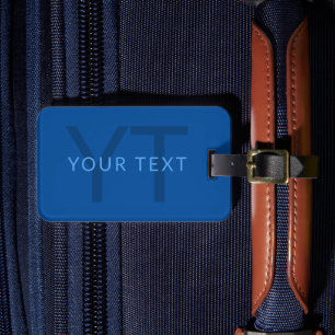 Etiqueta De Bagagem Modelo de Texto Editável para Nome Monograma Etc.