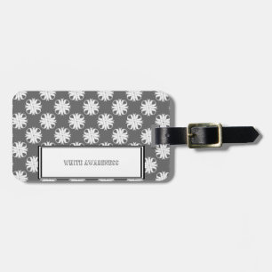 Etiqueta De Bagagem Modelo de White Clover Ribbon por Kenneth Yoncich