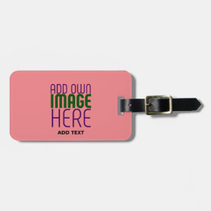 ETIQUETA DE BAGAGEM MODELO MODERNO EDITABLE SALMON PINK IMAGE