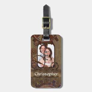 Etiqueta De Bagagem Modelo personalizado de foto steampunk