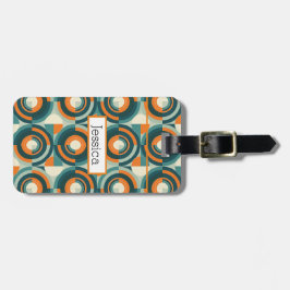 Etiqueta De Bagagem Modern Boho Geométrico