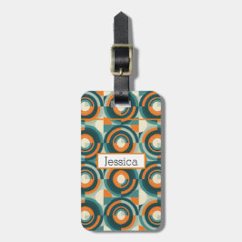 Etiqueta De Bagagem Modern Boho Geométrico