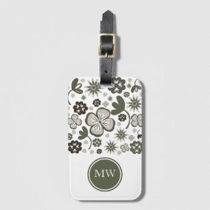 Etiqueta De Bagagem Modern Floral