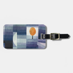Etiqueta De Bagagem Moderno Abstrato Geométrico Azul Laranja Klee
