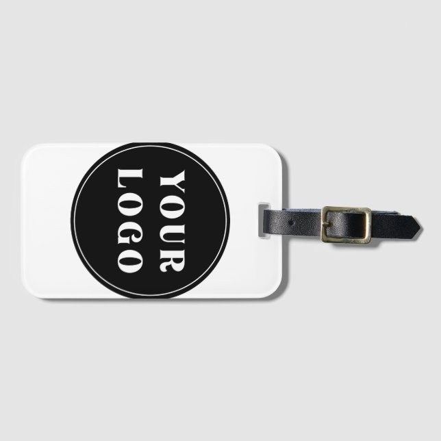 Etiqueta De Bagagem Moderno, elegante, sofisticado e personalizável (Frente Horizontal)