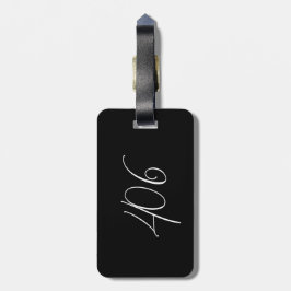 Etiqueta De Bagagem Moderno Minimalista Montana 406 Black