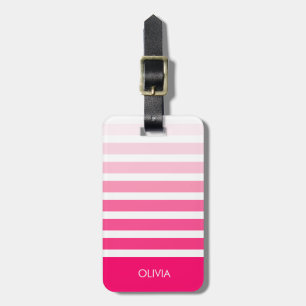 Etiqueta De Bagagem Moderno Rosa