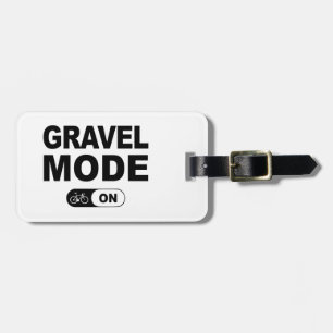 Etiqueta De Bagagem Modo Gravel ativado