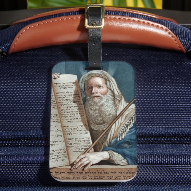 Etiqueta De Bagagem Moisés e os Dez Mandamentos (Frente Insitu 2)