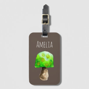 Etiqueta De Bagagem Molho-d-água-cor-de-água-verde