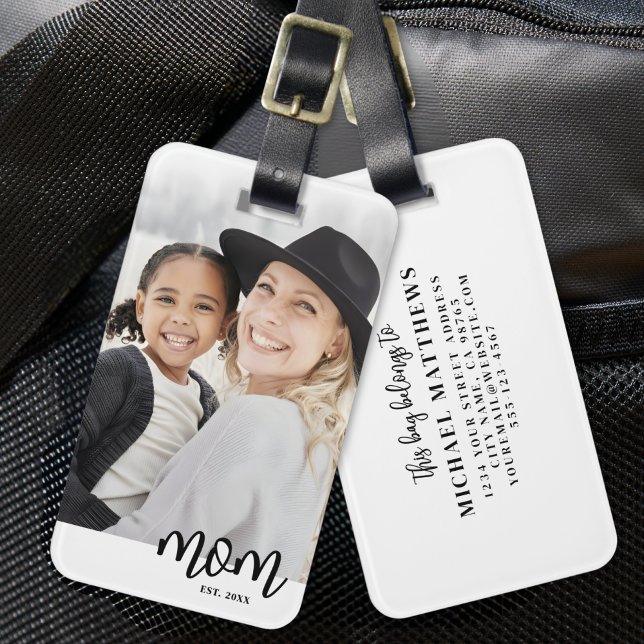 Etiqueta De Bagagem Mom Established Mother's Day Gift (Mom Established Mother's Day Gift Luggage Tag )