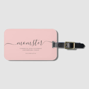 ETIQUETA DE BAGAGEM MOMSTER MOM LIFE MAIS FORTE DO QUE ONTEM