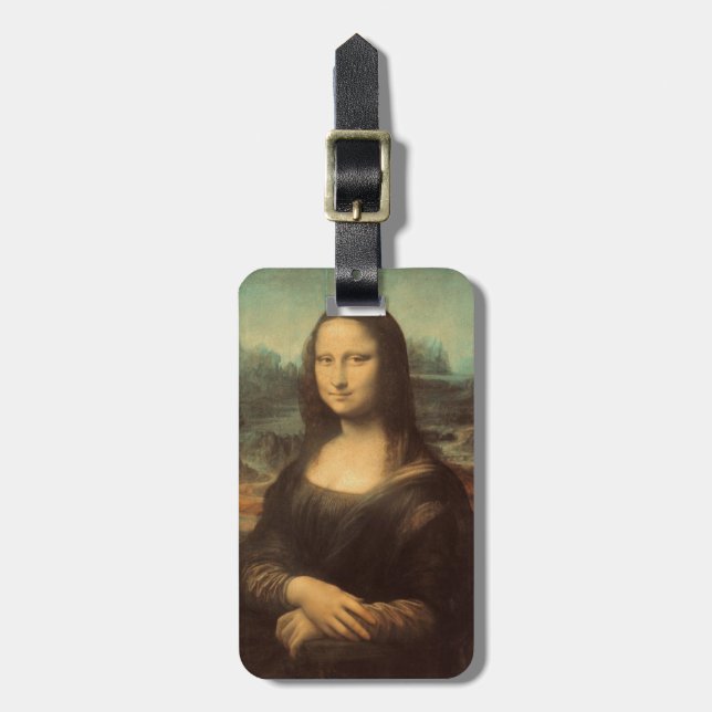 Etiqueta De Bagagem Mona Lisa (Frente Vertical)