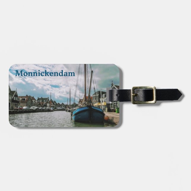 Etiqueta De Bagagem Monnickendam souvenir (Frente Horizontal)