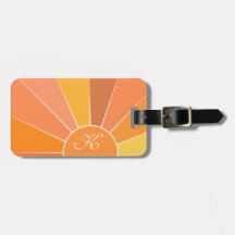 Monograma | Abstrato Sun personalizado Design |