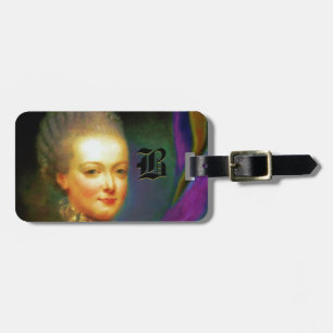 Etiqueta De Bagagem Monograma barroco francês do Dauphin