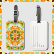 Monograma Brilhante Laranja Magic Star Girl