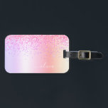 Etiqueta De Bagagem Monograma Brilho Pastel Arco-íris Rosa Dourado Rox<br><div class="desc">Arco-íris Pastel - Dourado, Rosa Bege Falso Brilho Metálico Lixado Monograma Nome e Etiqueta de Bagagem ou Mala Inicial. Isso faz o presente perfeito de aniversário de 16 anos, casamento, chá de noiva, aniversário, chá de bebê ou festa de despedida de solteira para alguém que ama luxo glamoroso e estilos...</div>