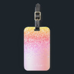 Etiqueta De Bagagem Monograma Brilho Rosa Dourado Roxo Arco-Íris Paste<br><div class="desc">Etiqueta para Mala ou Bolsa com Monograma de Nome e Inicial em Metal Brilhante Falso Dourado, Laranja, Rosa Pastel com Brilho. Isso faz o presente perfeito para aniversário de sweet 16, casamento, chá de noiva, aniversário de casamento, chá de bebê ou festa de despedida de solteira para alguém que ama...</div>