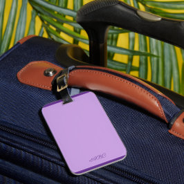 Etiqueta De Bagagem Monograma de Lavanda Lusciosa