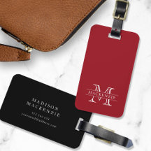 Monograma de Nome de Borda Clássica de Cores Editá