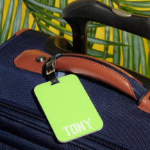 Monograma de Nome Personalizado de Cor da Maçã Lev