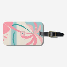 Monograma de teia rosa-rosa Elegante Minimalista