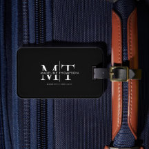 Monograma de Tipografia Moderna Preto