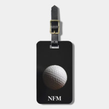 Monograma de Viagem Esportes Bola de Golfe Branca 