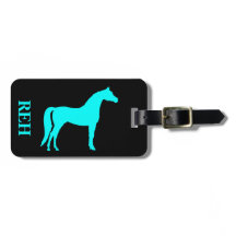 Monograma DIY Cavalo Azul Água em Qualquer Cor