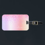 Etiqueta De Bagagem Monograma Dourado da Largura Roxa Prosa do Pastel<br><div class="desc">Pastel Arco-Íris - Folha fina, Dourada, Cor-de-rosa, Espargo Metálico, Brilhante, Brilhante, Nome do Monograma e Saco Inicial ou Etiqueta de Bagagem. Isto faz o doce e perfeito aniversário de 16 anos, casamento, chá de panela, aniversário, chá de fraldas ou festa de solteira presente para alguém que ama luxo de luxo...</div>
