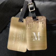 Monograma Elegante com Brilho Dourado