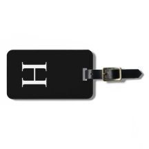 Monograma Moderno Elegante Preto e Branco