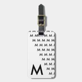 Etiqueta De Bagagem Monograma original moderno na moda legal
