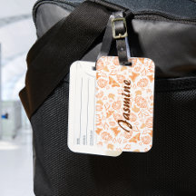 Monograma Personalizado de Padrão Floral de Borbol