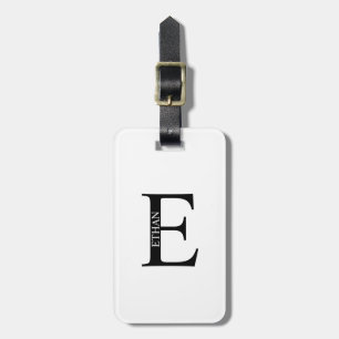 Etiqueta De Bagagem Monograma Personalizado e Marca de Bagagem