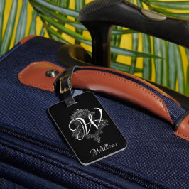 Etiqueta De Bagagem Monograma Personalizado Inicial