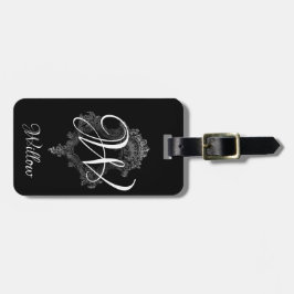 Etiqueta De Bagagem Monograma Personalizado Inicial