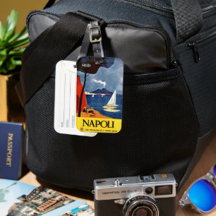 Etiqueta De Bagagem Monograma Personalizado Napoli (Nápoles)
