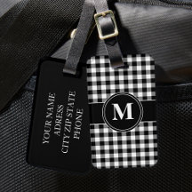 Monograma Preto e Branco Moderno