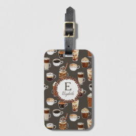 Etiqueta De Bagagem Monograma Venti Coffee Lover