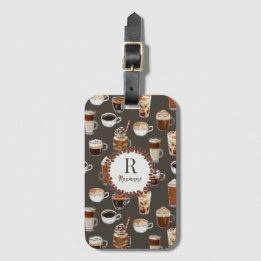 Etiqueta De Bagagem Monograma Venti Coffee Lover