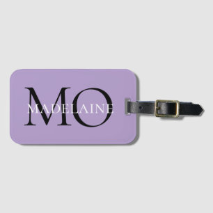 Etiqueta De Bagagem Monograma Viagem Preto Preto