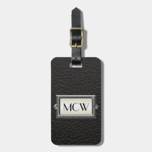 Etiqueta De Bagagem Monogrammed - Letra Executive Men Personalizada
