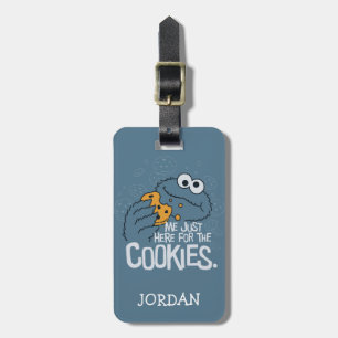 Etiqueta De Bagagem Monstro de cookies Eu só estou aqui para os cook